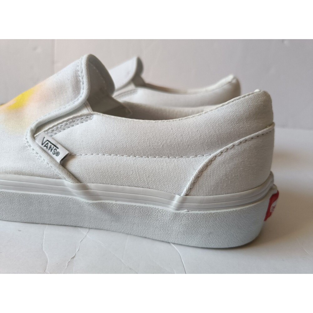 VANS Classic Slip On Big Reveal Shoes Unisex Men’s 7.5 Women’s 9 White Sneakers - Picture 6 of 10